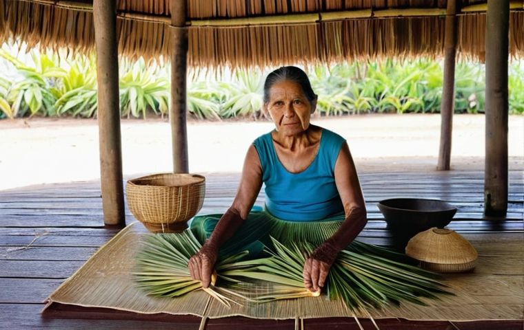 나우루 전통 의상 - **"A vibrant scene depicting a group of Nauruan people, including men and women, engaged in a joyous...